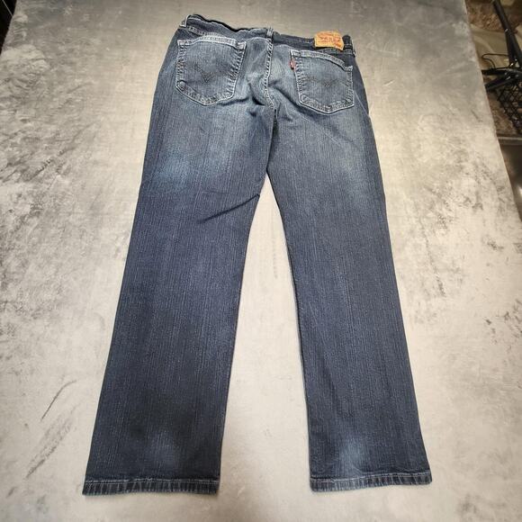 Levis 559 Jeans Mens 34x29 Blue Relaxed Straight Stretch Wash Denim Zip Fly - Picture 9 of 10